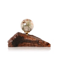 【正佳珠寶】綠幽靈 頂級透體聚寶盆水晶球 39.6mm 綠幽靈水晶球