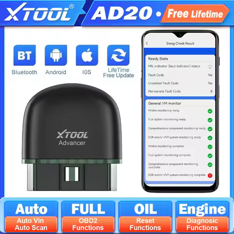 XTOOL AD20 Advancer OBD2 Code Reader Scanner Car Engine Diagnostic Tools Full OBD2 Function Android