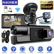 A 2 Driving Recorder 3 Camera HD 1 0 8P Three-Lens with Reflection W I F DV R