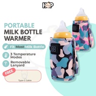 [Free Type C] Portable Milk Bottle Warmer USB Warmer Bottle for Susu Warmer Heater Portable Bottle W