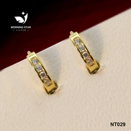 (SPECIAL) CL-003-1 Silver COATED Gold Clip Genuine 92.5% Sterling Silver Fashion Women Earrings