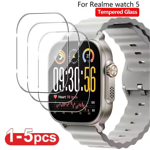 Tempered Glass For Realme Watch 5 Premium Screen Protector Durable HD Anti-scratch Film For Realme W