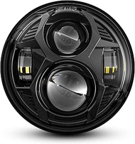 2020 Newest Black 51W 5-3/4 5.75 inch LED Headlight with EMC for Iron 883 Dyna Street Bob Super Wide