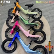 12 Inch Balance Bike for Kids 2-8 Years | Gradient Color Magnesium Alloy Frame | Free Air Pump Gift