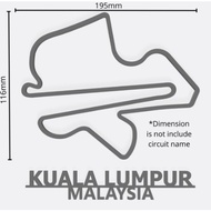 Formula 1 (F1) Racing Track Circuit Wall Art Decoration (F1 Race Tracks)(Motogp Race Tracks)