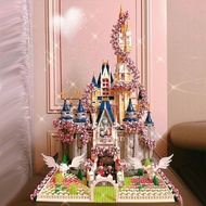 Compatible with Lego Cherry Blossom Disney princess castle Girls series building blocks for boys Valentine's Day gift