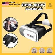 VR Box Headset For Mobile Phone 2nd Generation 3D Virtual Reality Glasses 2.0 Cermin Mata VR 3D Movi