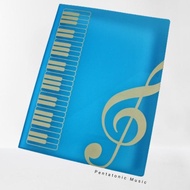 Keyboard Clear Holder - Blue | Map Partitur File Kertas Folder Musik