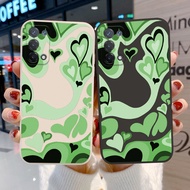 Green Love heart Phone Case for OPPO A54 5G A74 A15 A3S A5S A53S A5 A9 2020 Case Cover Realme 8i GT 
