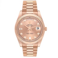 Rolex Rolex President Day-Date II (Reference 218235). A rose gold diamond set automatic wristwatch w