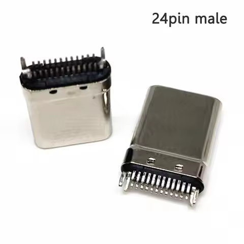 10-20pcs USB 3.1 Type-C Splint Miniature Stretch Seamless Connector 24 Pin Male Plug Socket Tail Plu