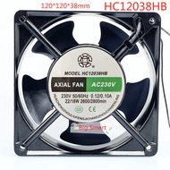 HC12038HB AC 230V axial flow fan 0.12/0.10A 22/18W 12cm original cooling fan