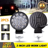 ♛COLIGHT 48W Round 14 LED Spot Work Light Bar Fog Driving Lamp Truck Tractor SUV ATV White Offroad F