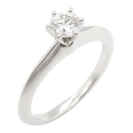 【二手】蒂芙尼 (Tiffany & Co.) 單鑽戒指，G 號，#4，Pt950 鉑金，女士單鑽戒指，二手 A