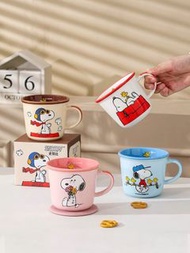 snoopy 陶瓷杯 340ml 水杯 水壺 查理布朗 Charlie brown 擺設 裝飾 水樽 史路比 家居 日用品 實用 peanuts 史努比 公仔