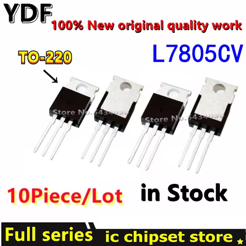 (10pcs) 100% New L7805CV 7805 L7805 L7805C LM7805 MC7805 TO-220