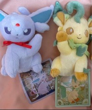 Pokemon 伊貝日 太陽伊貝 葉伊貝 伊貝公仔 伊貝家族伊布 Eevee collection 寶可夢