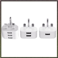 [I O J E] Universal Usb Uk Plug 3 Pin Wall Charger Adapter With Usb Ports Travel Charger Charging For Phone