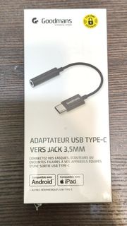 Goodmans USB Type-C 轉 3.5mm 音頻轉接器