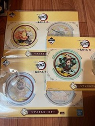 鬼滅之刃 一番賞 杯墊set 杯墊 炭治郎 善逸 伊之助