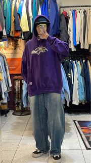 NFL 巴爾的摩 烏鴉隊 紫色帽T 古著 二手選物 Vintage