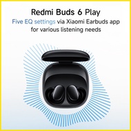 ✨ ◿ ▧ Xiaomi Redmi Buds 6 Play AI Noise Reduction IPX4 Water Resistance App To Customise Touch Cont