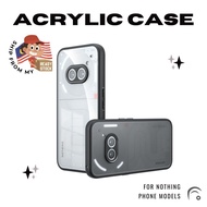 Hybrid Acrylic Clear/Matte Phone Case for Nothing Phone 3A Pro 2A Plus Phone 2 CMF Phone 1 Cover Cas