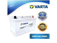 VARTA/VOLTEX DIN80 AGM LN4 Silver Dynamic AGM Car Battery for Mercedes Benz W207 W204 W212 W176 W213, BMW F30