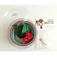 Ukulele ribbon leis DIY Kit with Tutorial | Craft Gift |