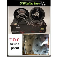 Audible Dynamics 6.5Inch (AD-622) 2-Way Coaxial Speaker System Free Sound Proof