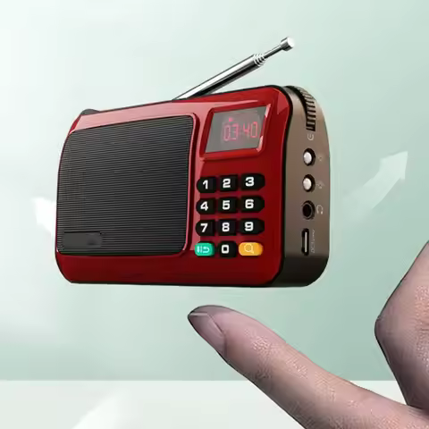Rolton W405 Portable Mini FM Radio TF Card USB Receiver Music Player with LED Display