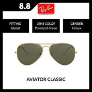 Ray-Ban AVIATOR LARGE METAL | RB3025 001/58 | Unisex Global Fitting | POLARIZED Sunglasses | Size 55