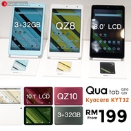 Kyocera Qua Tab QZ8 & QZ10 android tablet (3+32GB) tablet murah