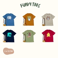 FUNKY TEES FOR BOYS AGED 2-12 YEARS