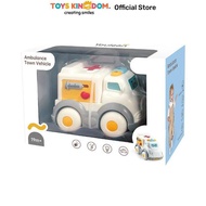 Toys Kingdom Little Giggles Friction Ambulance Town Vehicle - White Children's Toy Car Friction Ambu