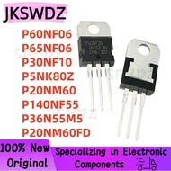 1-5PCS P60NF06 P20NM60FD P65NF06 P36N55M5 P20NM60 P30NF10 P140NF55 P5NK80Z TO-220 STP20NM60FD STP30N