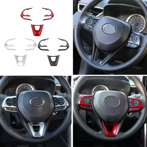 For Toyota RAV4 XA50 / Corolla E210 / Corolla Cross 2019 -2025 Car steering wheel glitter protective