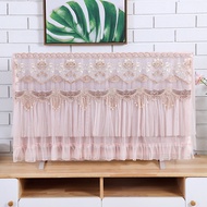 Lace embroidered TV dust cover boot does not take TV cover LCD 50 inch 55 inch 60 inch wall-mounted desktop curtain.