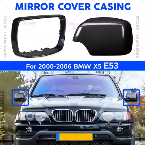 For 2000 2001 2002 2003 2004 2005 2006 BMW X5 3.0i 4.4i 4.8is E53 Wing Door Mirror Cover Casing