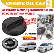 S2U Engine Oil Cap Toyota Estima MCR30 Alphard MNH10 Harrier 3.0 V6 Penutup Minyak Hitam Kereta