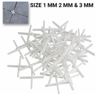 tile spacer 1 mm pembatas Nat granit keramik dan marmer size 1 mm alat untuk mengatur jarak Nat gran