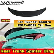 For Hyundai Elantra Rear Trunk Spoiler Wing Rear Roof Spoiler Roof Wing for Hyundai Elantra 2017-202