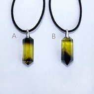 寶石系 魔晶宙斯 茶黃水晶 六角柱 項鍊
