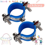 CHIHIRO 1Pcs Round Hose Clamp, Fastener Hardware Pipe Fitting Suspension Pipe Holder, Nut Hoop Expansion Screw 20/25/32/40/50/63mm Tube Clip Bracket