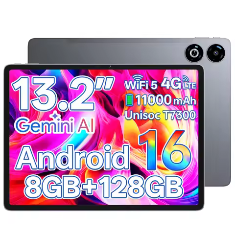 SVITOO Tablet 2026 Android 16 13 Inch 2240 x 1600 2K 90Hz Display Large Screen Unisoc T7300 Octa-Cor