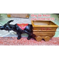 Buffalo bonsai pot pulling a fortune cart