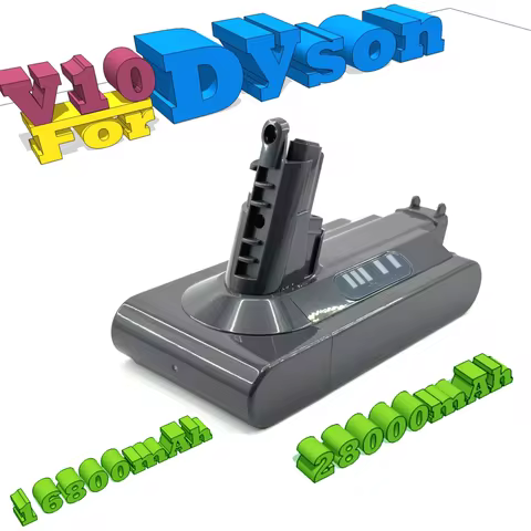 100%For Dyson V10 Battery V10 Animal Absolute Fluffy Cordless Vacuum Cleaner NEW 25.2V 16800mAh-2800