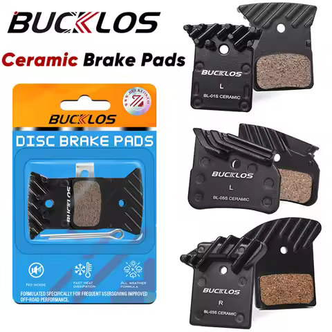 BUCKLOS Ceramic Hydraulic Brake Pads Heat Dissipation Bicycle Disc Brake Pad Road Mountain Bike Brak