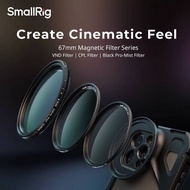 SmallRig Attachable 67mm Filter System for Cameres,Phones,1/4 Effect Black Mist/CPL/VND ND2-ND32 67m