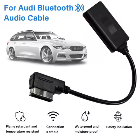 For AMI MMI 3G/2G Portable Aux Bluetooth-compatible Adapter Auto Audio Cable for Audi Q5 A5 A7 R7 S5